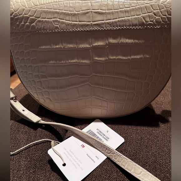 Authentic Demellier Oslo Cream leather Croc effect bag. - Picture 6 of 9